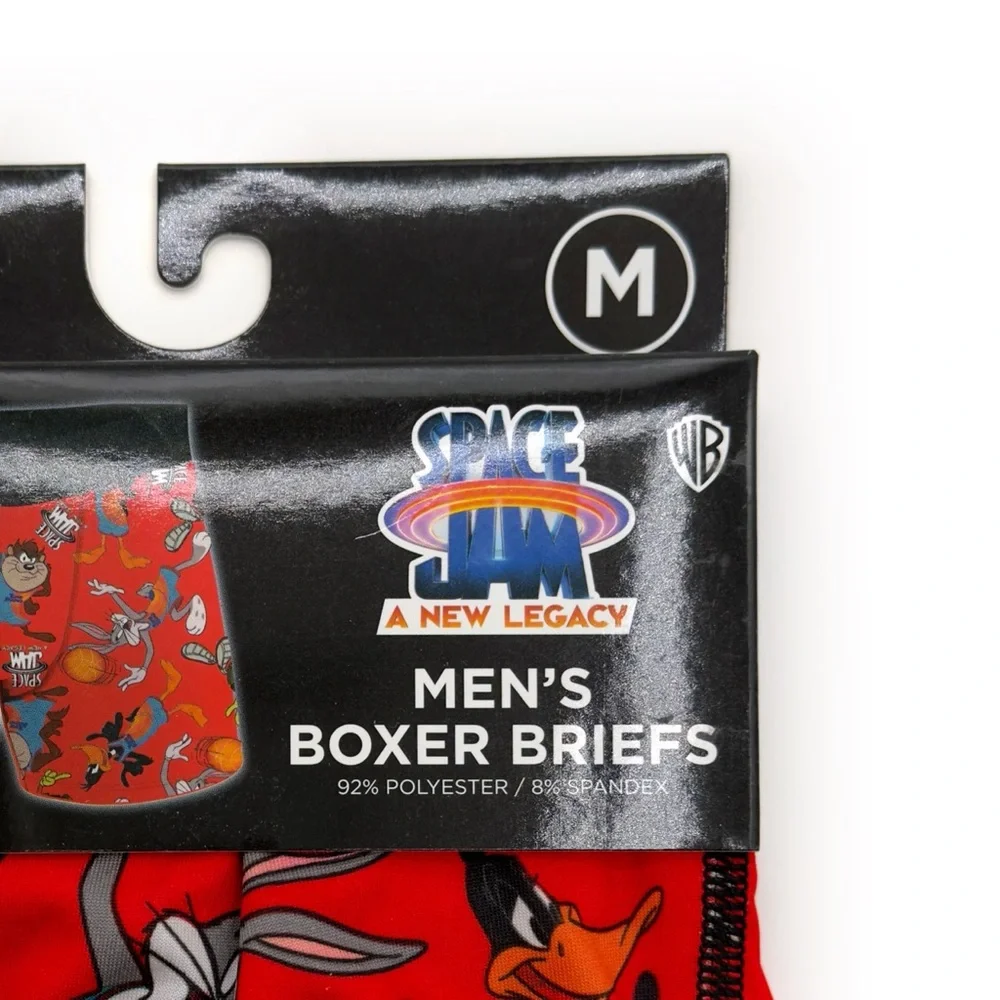 Looney Tunes Toons Space Jam Boxer Briefs Mens Size Medium Underwear Gift New